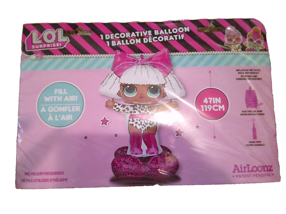 1 JUMBO GIANT 37 x 47″ LOL surprise doll birthday party balloon