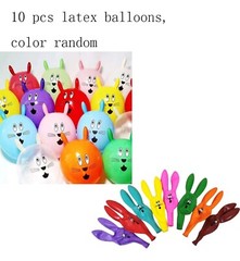 Happy Easter Day Rabbits Eggs Party Decorations Banner, 35 pcs Photo Props