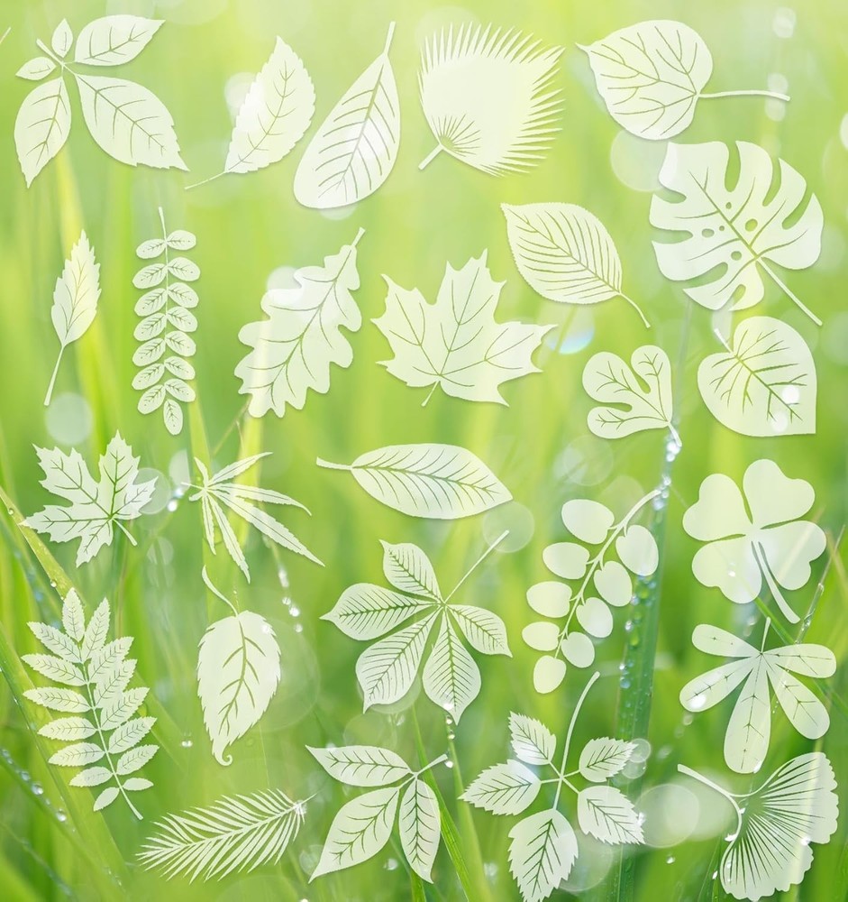 Window Clings for Birds, 26 Pcs Decals to Prevent Bird Strikes Clear