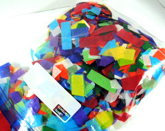 Multicolor Mix Tissue Paper Confetti Rectangles Biodegradable Flutter 2″ x 3/4″