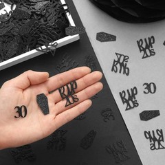 Rip to My 20s Birthday Decorations, 200 Pcs Rip Twenties Confetti, Black 30th…