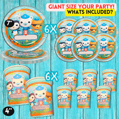 OCTONAUTS Tablewave Party Supplies happy birthday centerpiece decoration