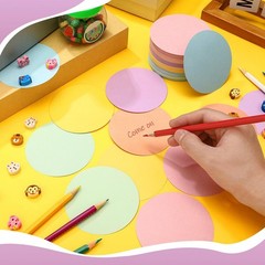 Pastel Round Paper Cutouts 3.5 Inch Circles School Bulletin Board 360 PCS