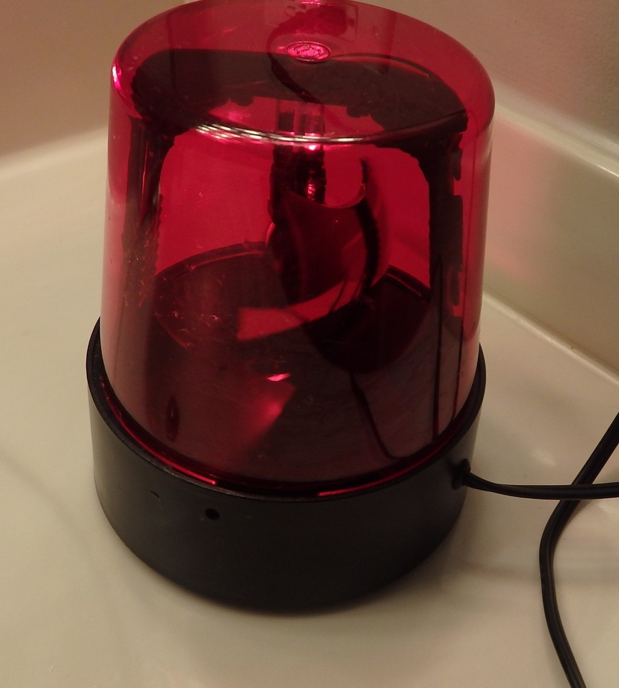 7” Rotating Police Party Light Red Flashing Beacon Novelty #1739 Spencer Red