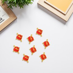 10Pcs Reusable Mini Red Lantern Hanging Ornaments for Spring Festival DIY Craft