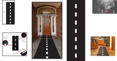Classic Black Racetrack Decoration Mat – 10ft Long for Ultimate Racing Fun