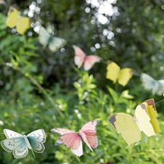 BOHO FLORAL GARLAND LANTERN Birthday Bohemian Garden Summer Party Decor Hanging