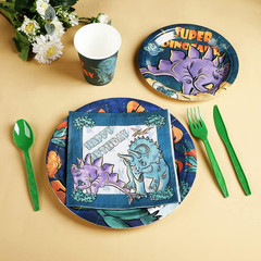 Dinosaur Birthday Party Supplies Kit for Boys, Dinosaur Party Decorations-20 Gue