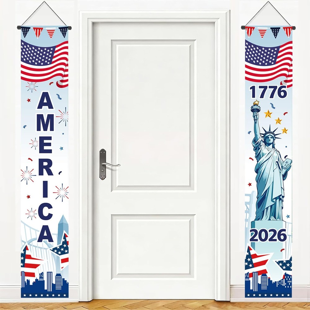 AhfuLife 250 Years Anniversary USA Hanging Porch 250 th