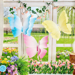 3D Hanging Butterfly Decorations, Butterfly Birthday Party Decorations, 3 Pcs Cr