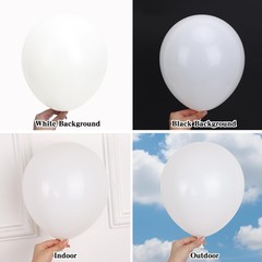 154pcs White Balloons Different Sizes 18 12 10 5 Inch Latex Balloons Garland …