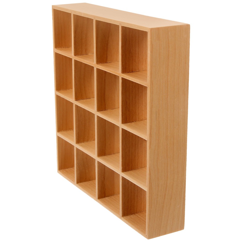 Miniature Wooden Storage Rack Mini House Furniture Mini Dollhouse Accessory New