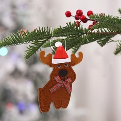 Non-woven Fabric Snowman Christmas Pendant Christmas Ornament New Year