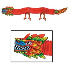Beistle Asian Tissue Dragon – Chinese New Year | Party Supply | Decoration