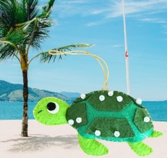 Turtle Felt Ornament Beach Tropical Bird Party Hawaii Birthday Animal Christmas