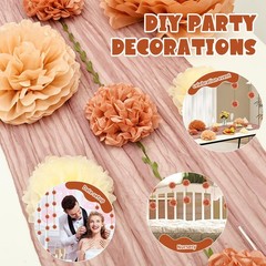 23 Pcs Pink Boho Baby Shower Decorations Set for Girl, Including 20 Rose Gold…