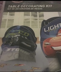 Disney Pixar Cars Table Decorating Kit 3 Pieces Plus Confetti