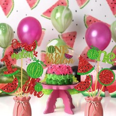 One In A Melon 1st Birthday Centerpiece Sticks Watermelon Party Decorations