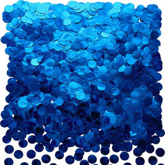 Blue Foil Metallic Round Table Confetti Decor Circle Dots Mylar Table Scatter Co