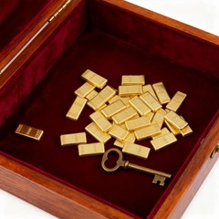 Fake Gold Coins – 100 Pieces Tiny Golden Coin for Crafts, Party Favors,Photog…