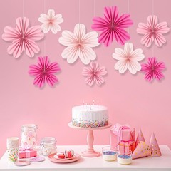 Paper Fans Party Decorations Paper Flowers Decorations for Wall Classroom Flo…