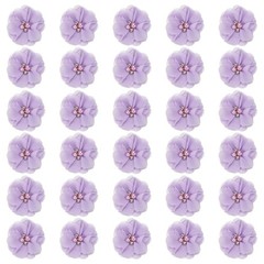 30Pcs 2″ Chiffon Flowers with Rhinestone Pearl Sewing Fabric Flowers, Purple