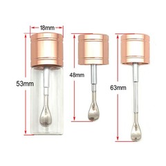 3Pcs Portable Inhalation Bottle 53x18mm Glass Storage Box Snuff Sniffer Gift