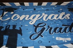 Flag / Backdrop Banner Grad Congrats * 72″ x 40″ *