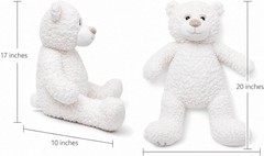 Large 20” Quinceañera Teddy Bear Centerpiece – Elegant Dress, Oversized Keeps…