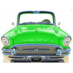 SS11044 Classic Candy Green Car Coupe 1955 Stand in Cardboard Cutout Standee