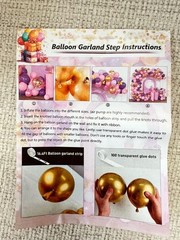 Balloon Garland Red, Black, Gold