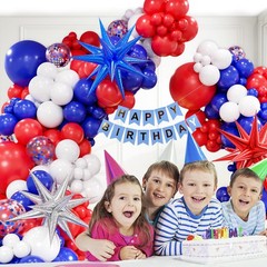 Red White and Blue Balloons Garland Arch Kit, 5 10 12 18 inch Red White Blue …