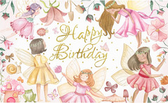 Fairy Birthday Party Backdrop Fairy Birthday Party Decorations Floral Fairies Ba