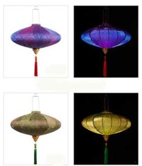 Retro Chinese Lantern Waterproof Outdoor Cloth Lantern Party Festival Decor