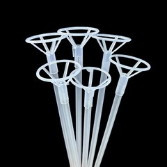 Balloon Sticks with Cups 30 Packs,16inch Long Clear Bobo Balloon Holder for W…