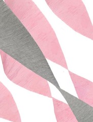 Pink and Gray Crepe Paper Streamers – 4 Rolls Total
