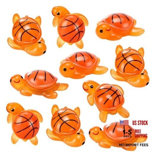 10 Pcs Mini Resin Team Gifts Turtle Emotional Sports Gifts Small Basketball