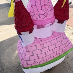 Vintage Disney Princess Castle Gemmy Tall Air Blown Inflatable Happy Birthday