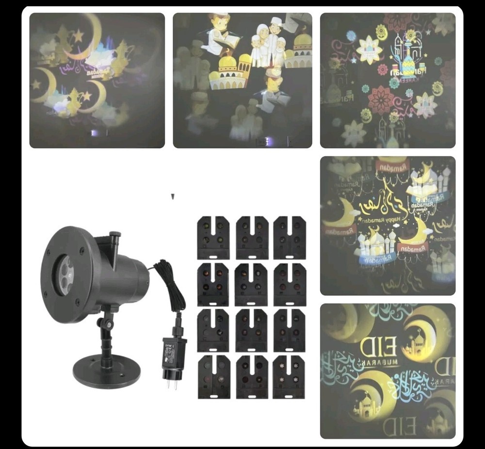 Ramadan and Eid Mubarak Projector Light Outside Free Ship Brand New New Item!!!!