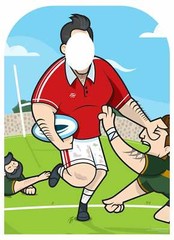 Rugby World Tournament Child Size Stand In Cardboard Cutout – Great for photos