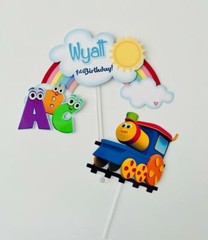 Personalized Bob the Train Cake Topper