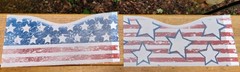 NEW! USA Flag Translucent Wraps for Flameless Candles -2 Pack -Reusable!