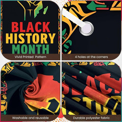 Black History Month Door Cover Banner Decorations African American Festival