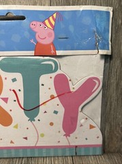 Peppa Pig Party Sign Table Decoration 14″ Decor Birthday Party See Details