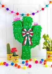 Hying Cinco de Mayo Bows for Wreath – Mexican Fiesta – 2 Pieces Bandera