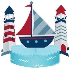 Nautical Baby Shower Decorations Balloons Cups Plates Centerpieces Baby Boy