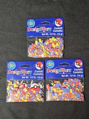 Vintage 1999 Pokémon DesignWare Confetti Lot 3 Packs