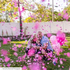 PrimePure Gender Reveal Confetti Cannon – Biodegradable Heart Shaped Confetti