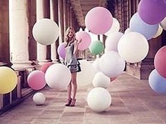 AnnoDeel 15pcs 36 inch Large Round Latex Balloons, Super Big Thick Latex