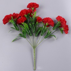 10 Heads Artificial Carnation Home Decor Multi Color Beauty Silk Fake Flower